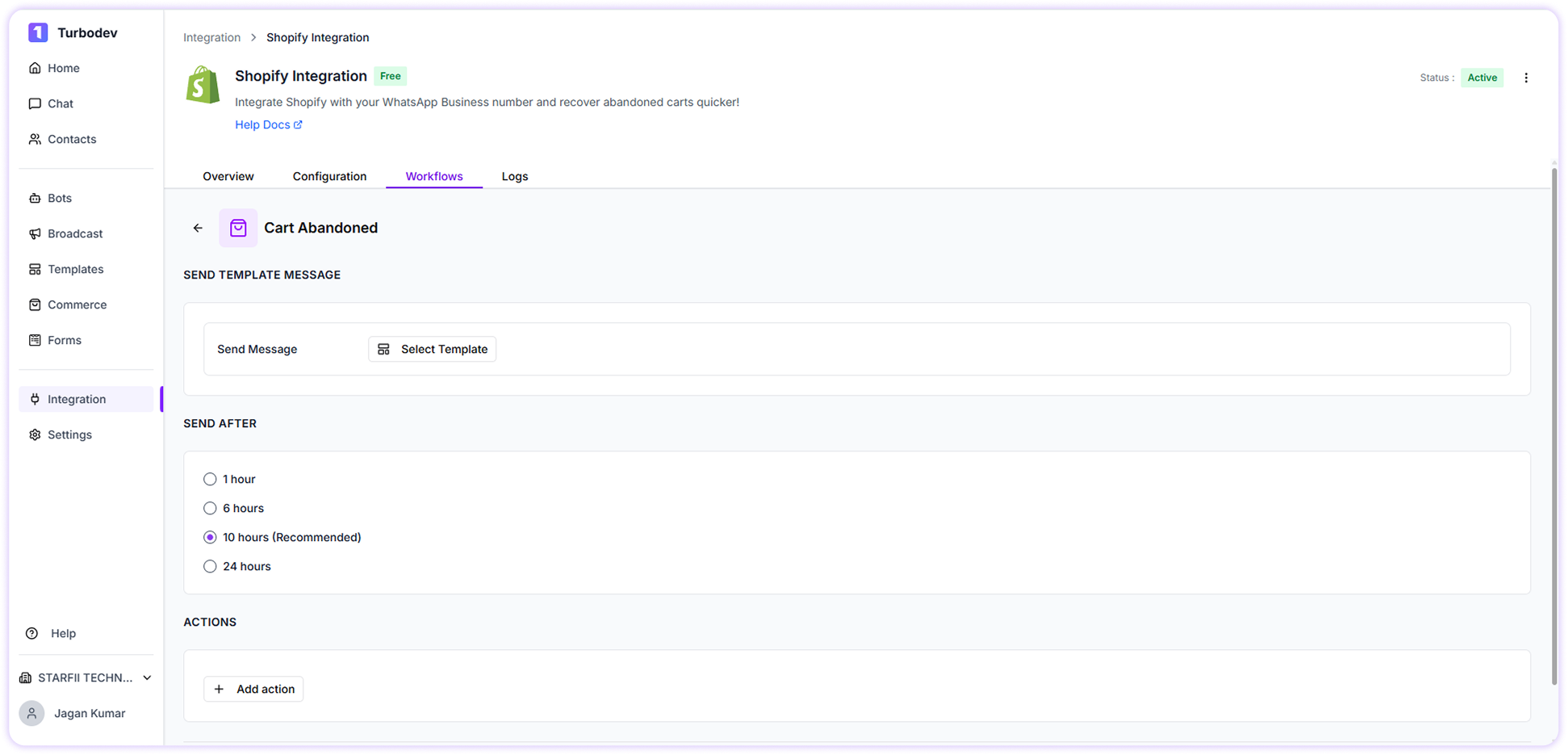 Shopify Cart Abandoned