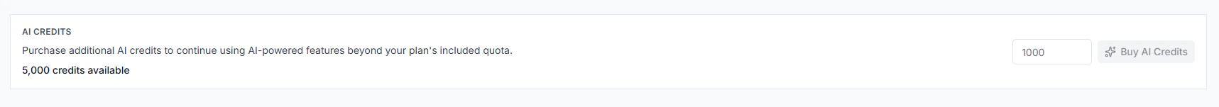 AI Credits