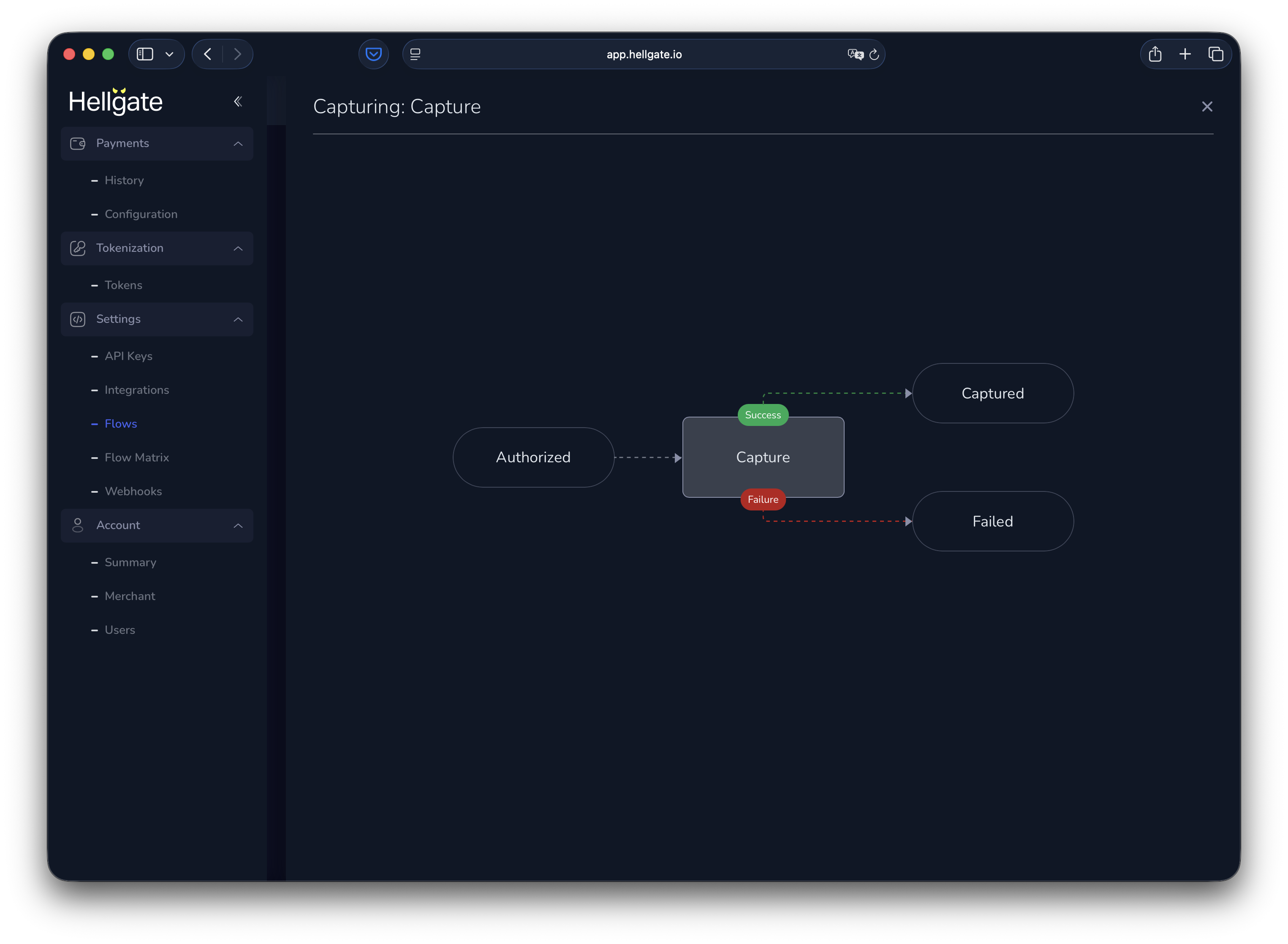Capture flow diagram