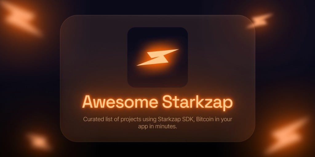 awesome-starkzap banner