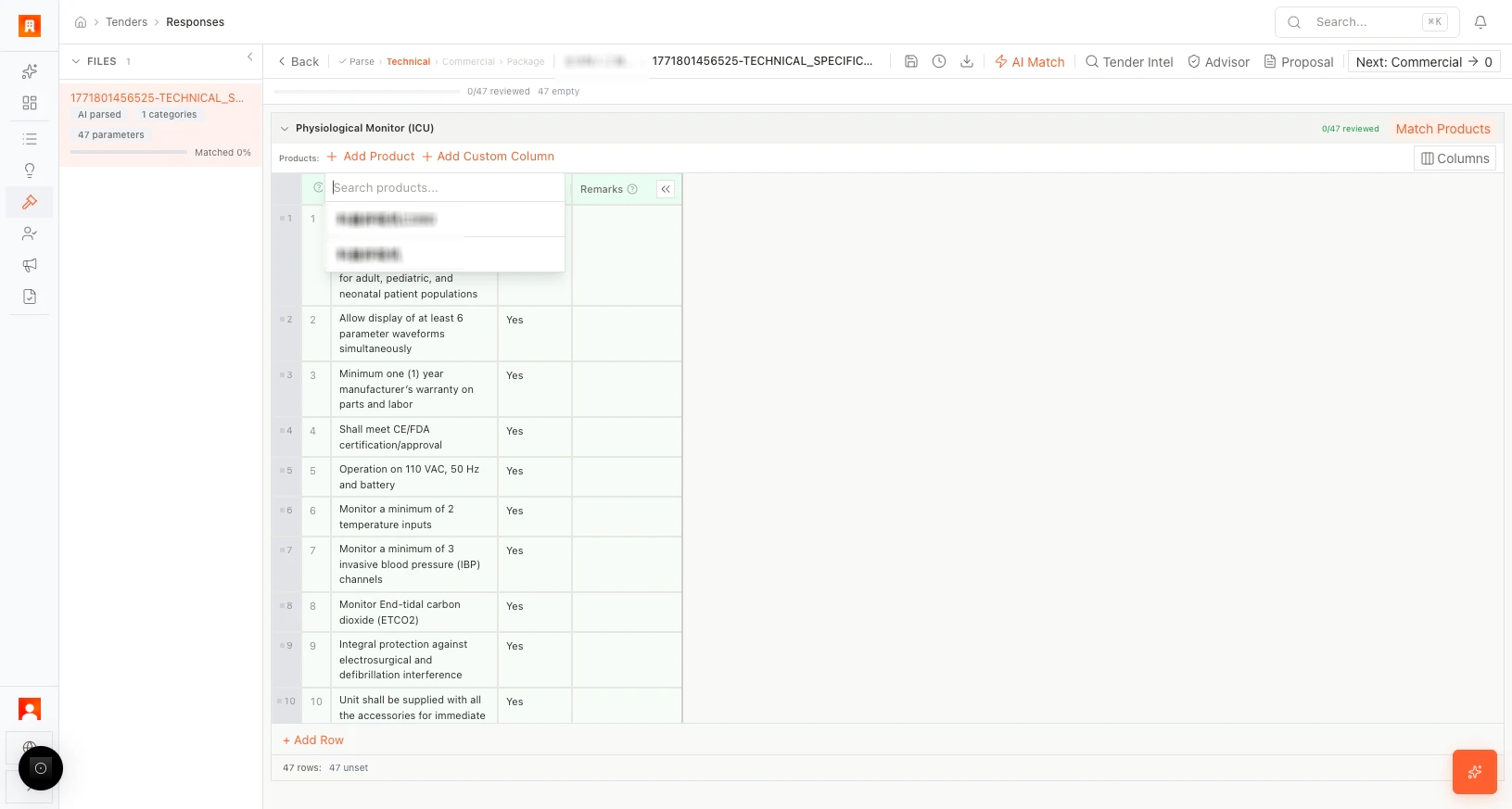 Technical editor: match products