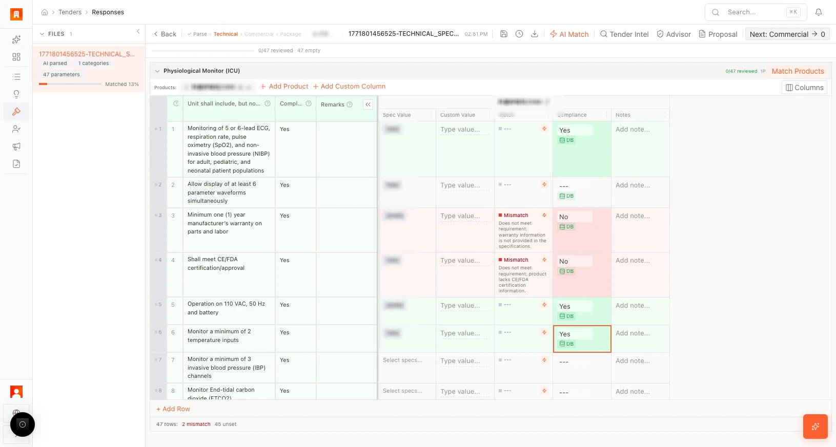Go to Commercial editor