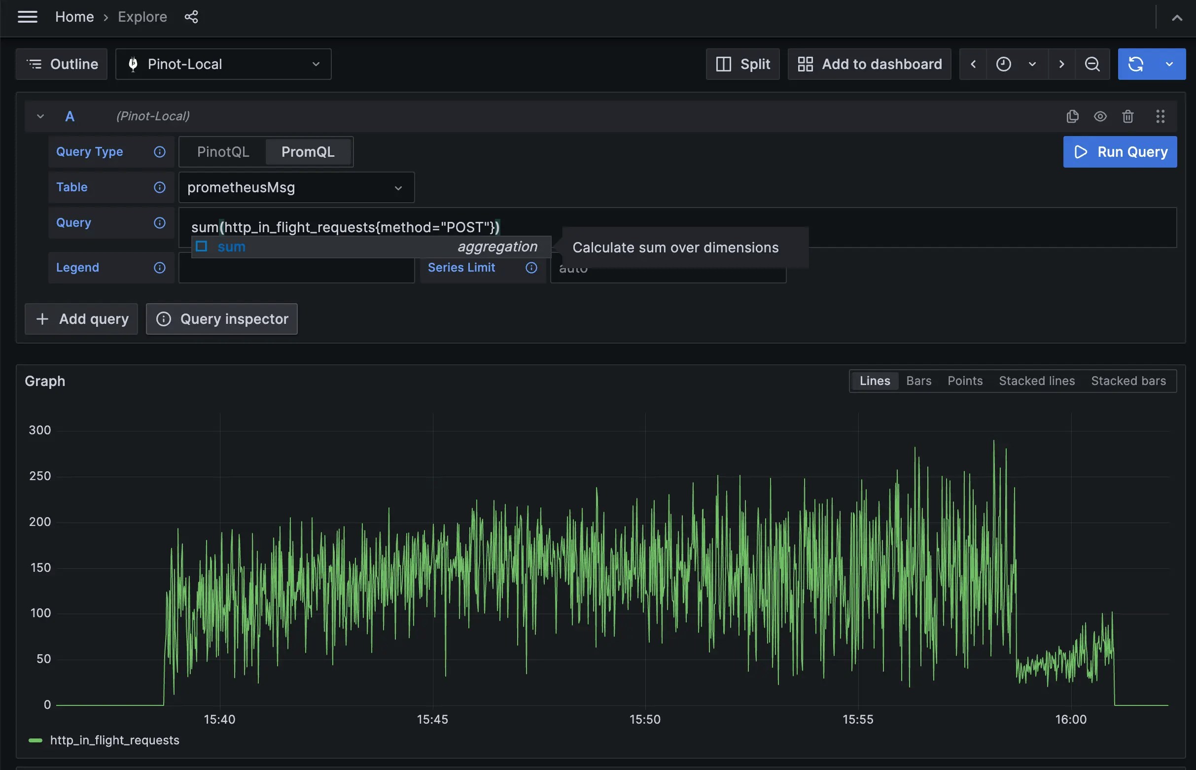 Grafana PromQL Query Editor