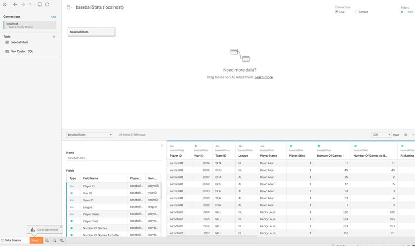 Tableau Connection String Connect Tableau to StarTree Cloud - StarTree Docs