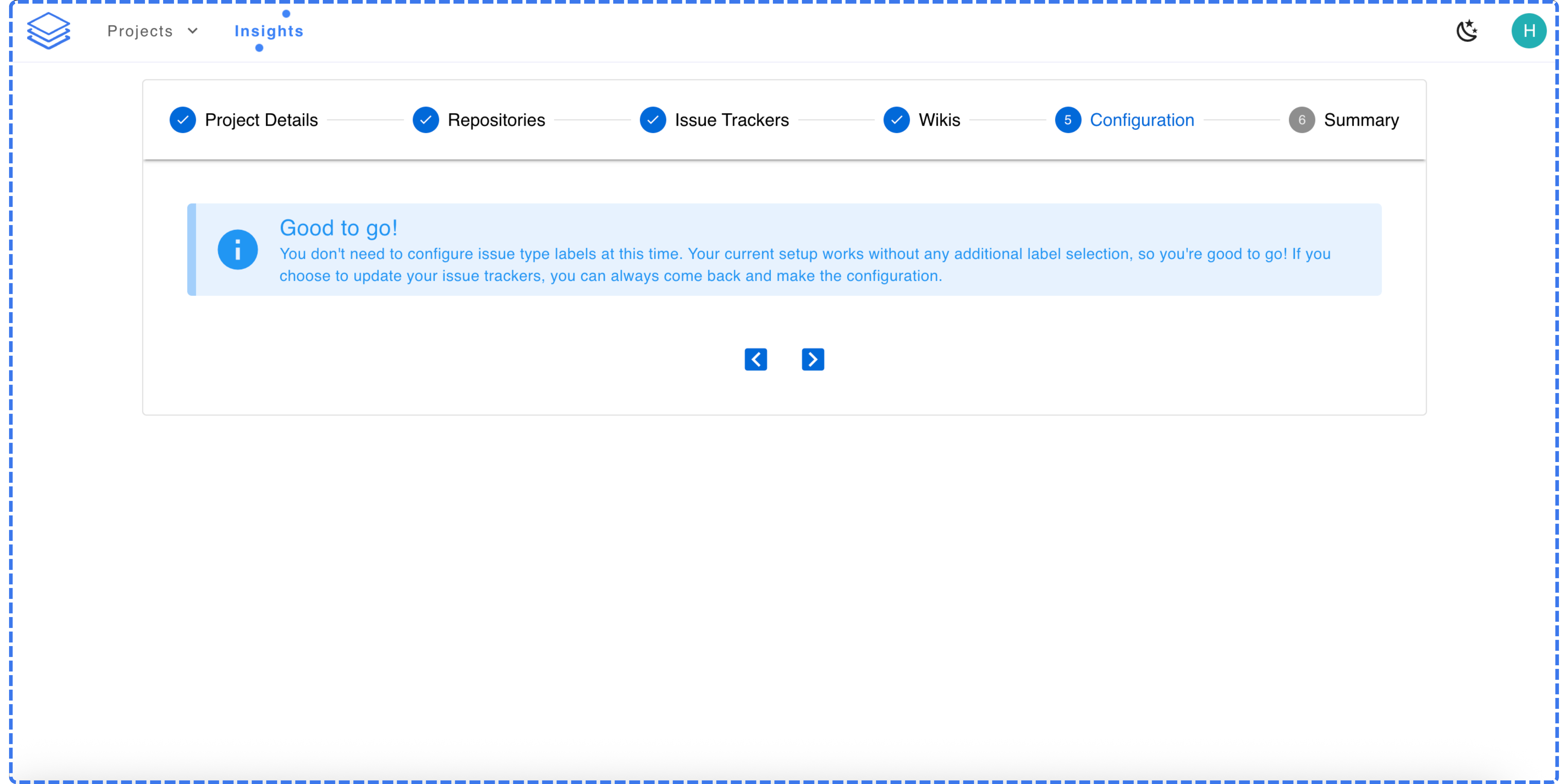 New Project Configurations