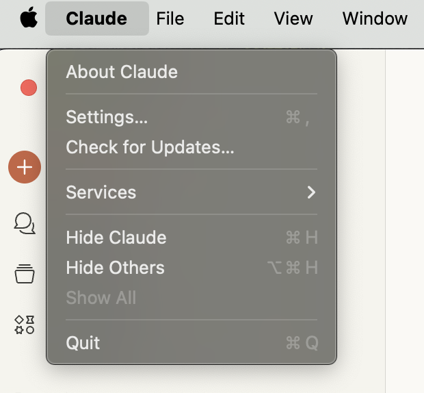 Click settings