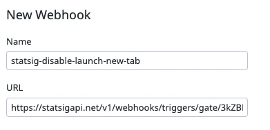 Datadog webhook configuration screen