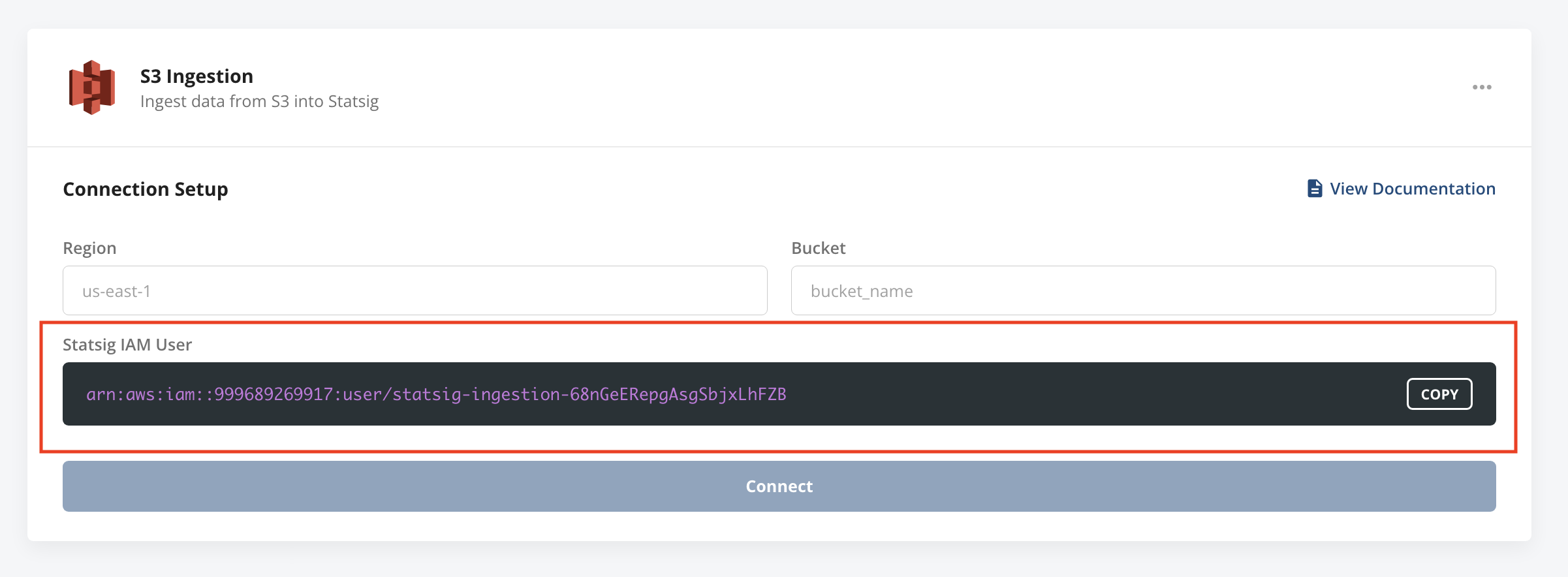 Statsig IAM user configuration interface