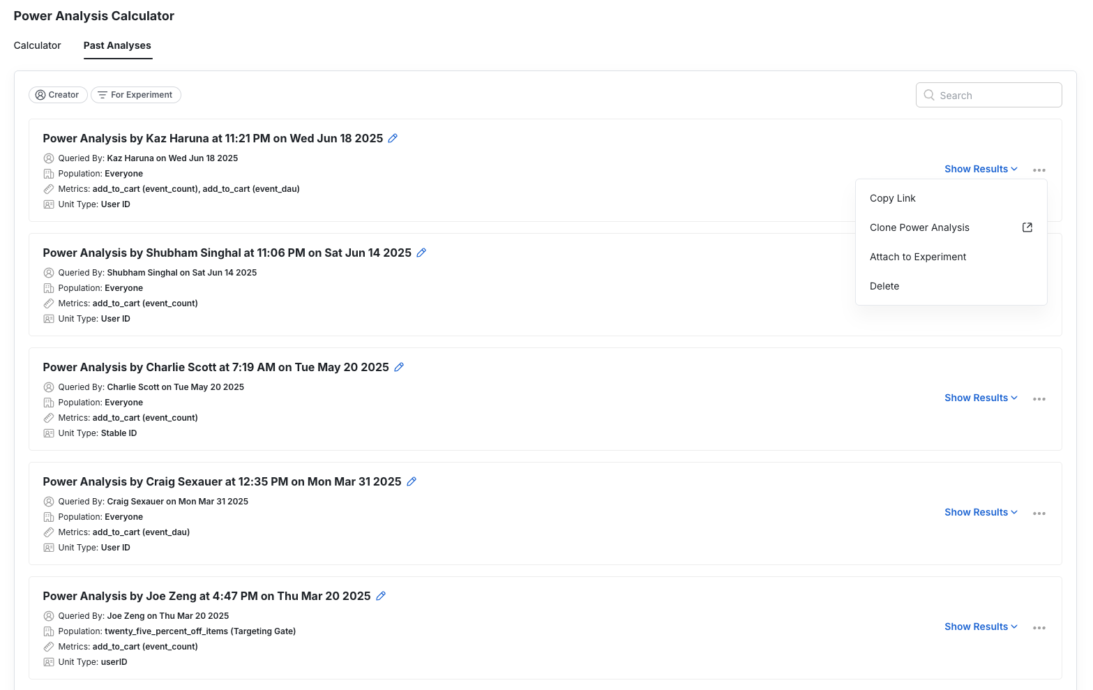 Power analysis attachment interface