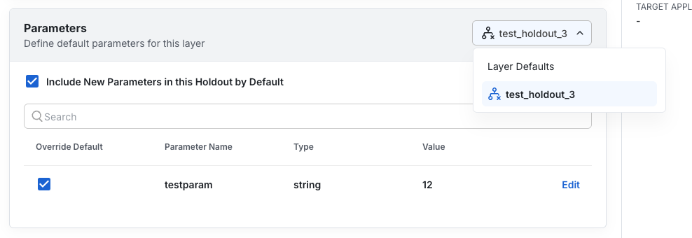 Layer Holdout Params