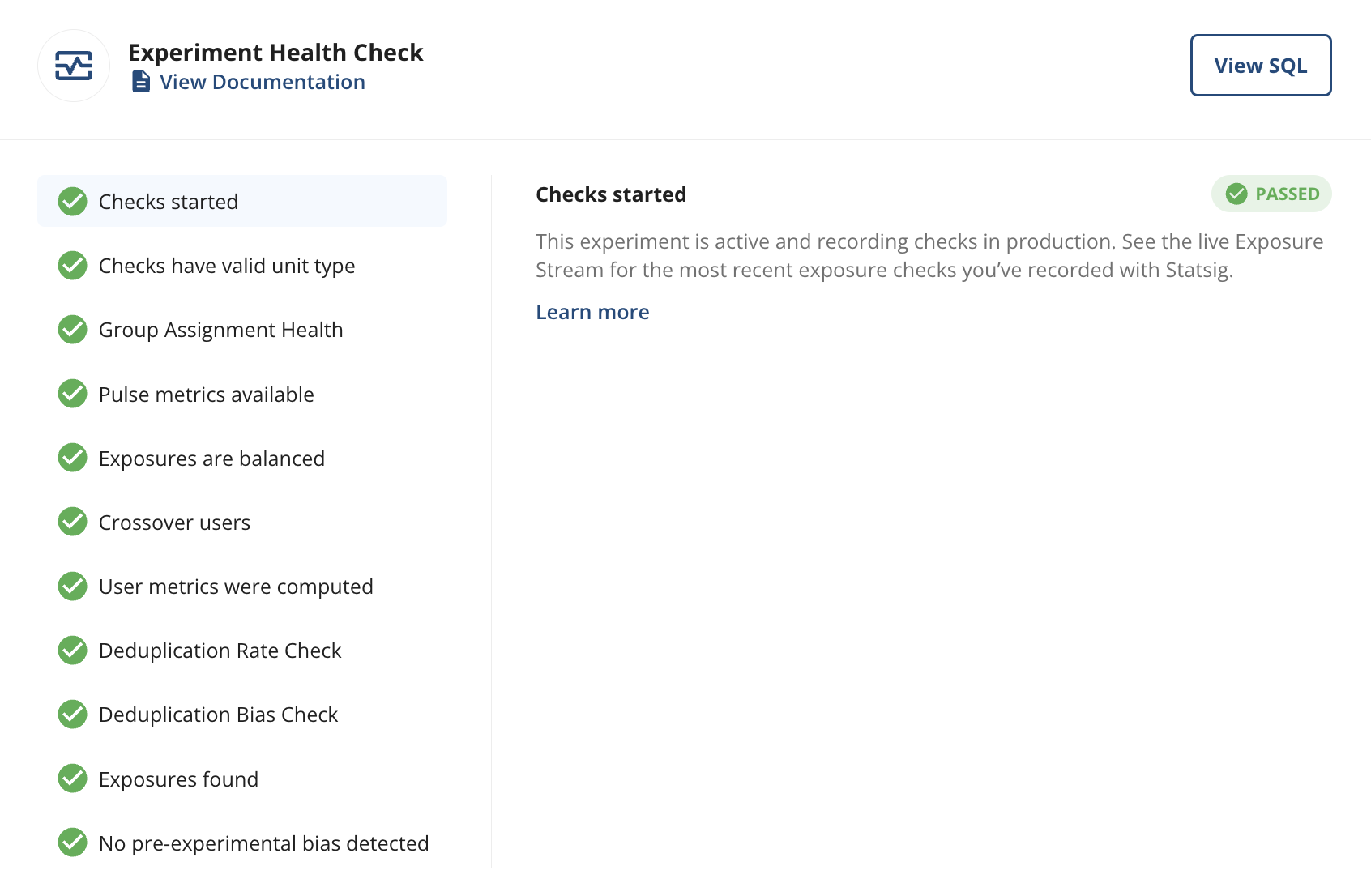 Diagnostic health check image