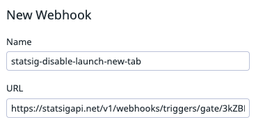 Datadog webhook configuration screen