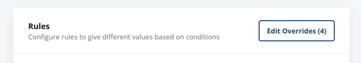 Edit overrides button within feature gate settings
