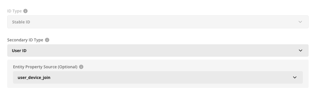 ID resolution source configuration interface