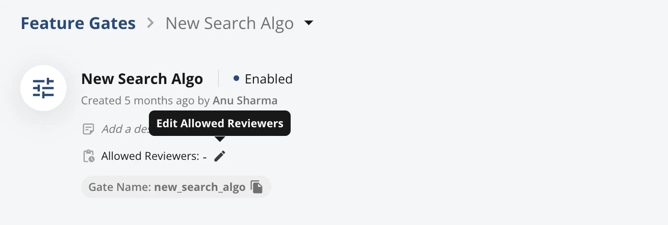 Team review configuration settings