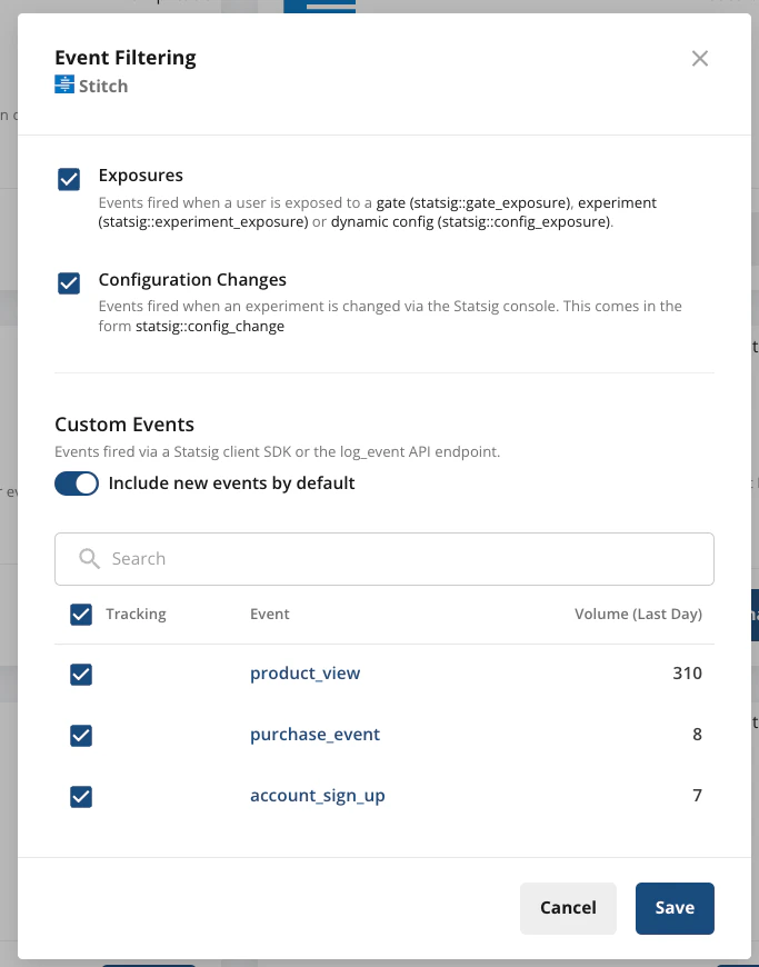 Event Filtering