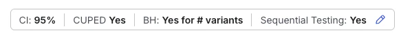 analysis settings