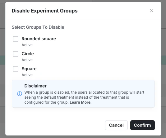 Disable group dialog listing experiment groups with toggles