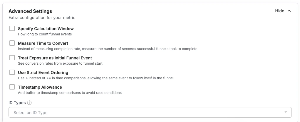 Metric filters applied to isolate specific event values
