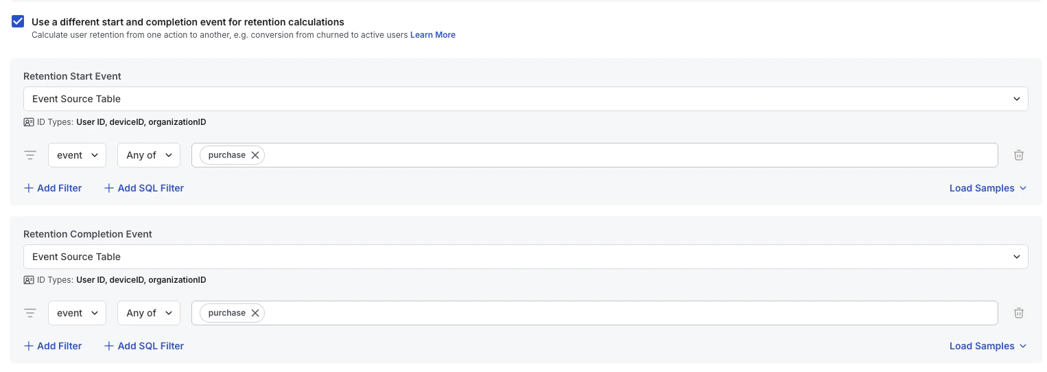 Metric details view describing rollup logic