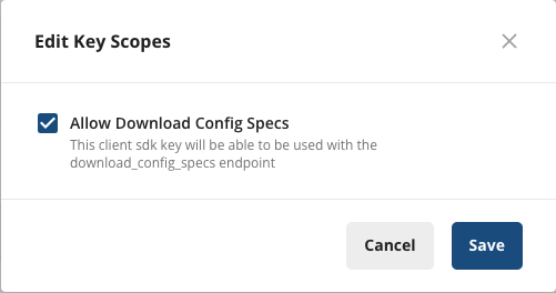 Add DCS Scope to Existing Key