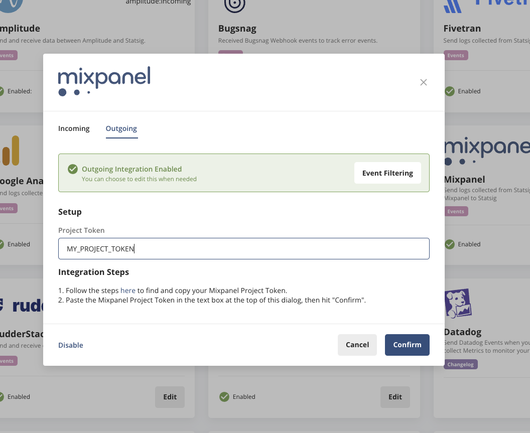 mixpanel-outgoing-configuration