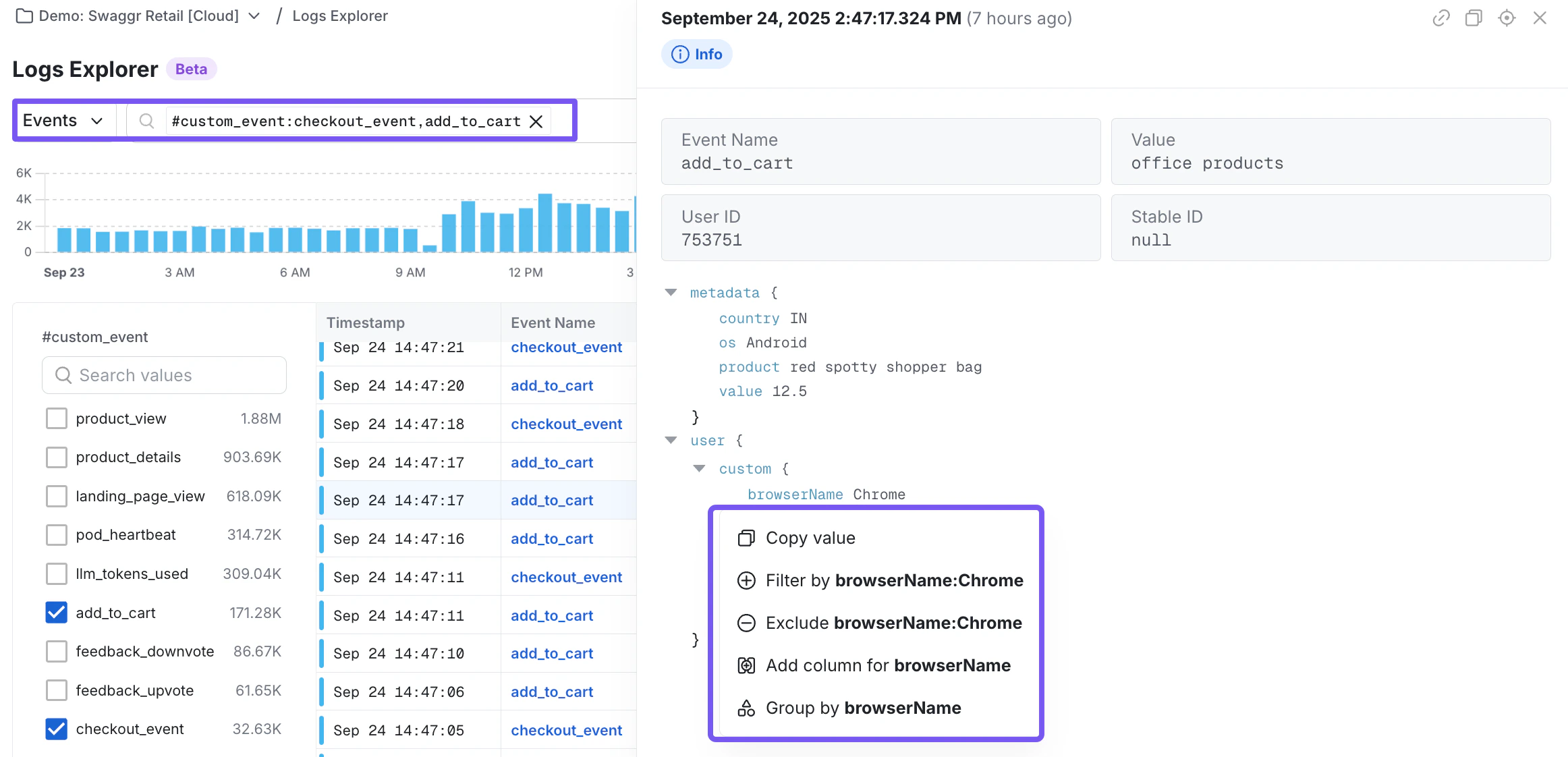 Events Explorer Overview
