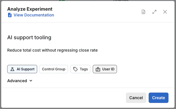 Configure Experiment