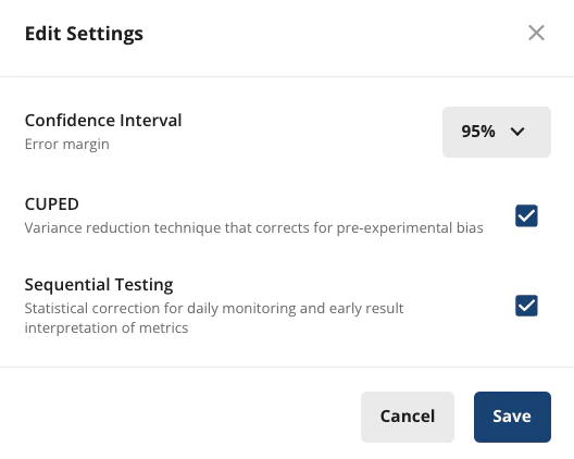 Pulse metrics sequential testing toggle