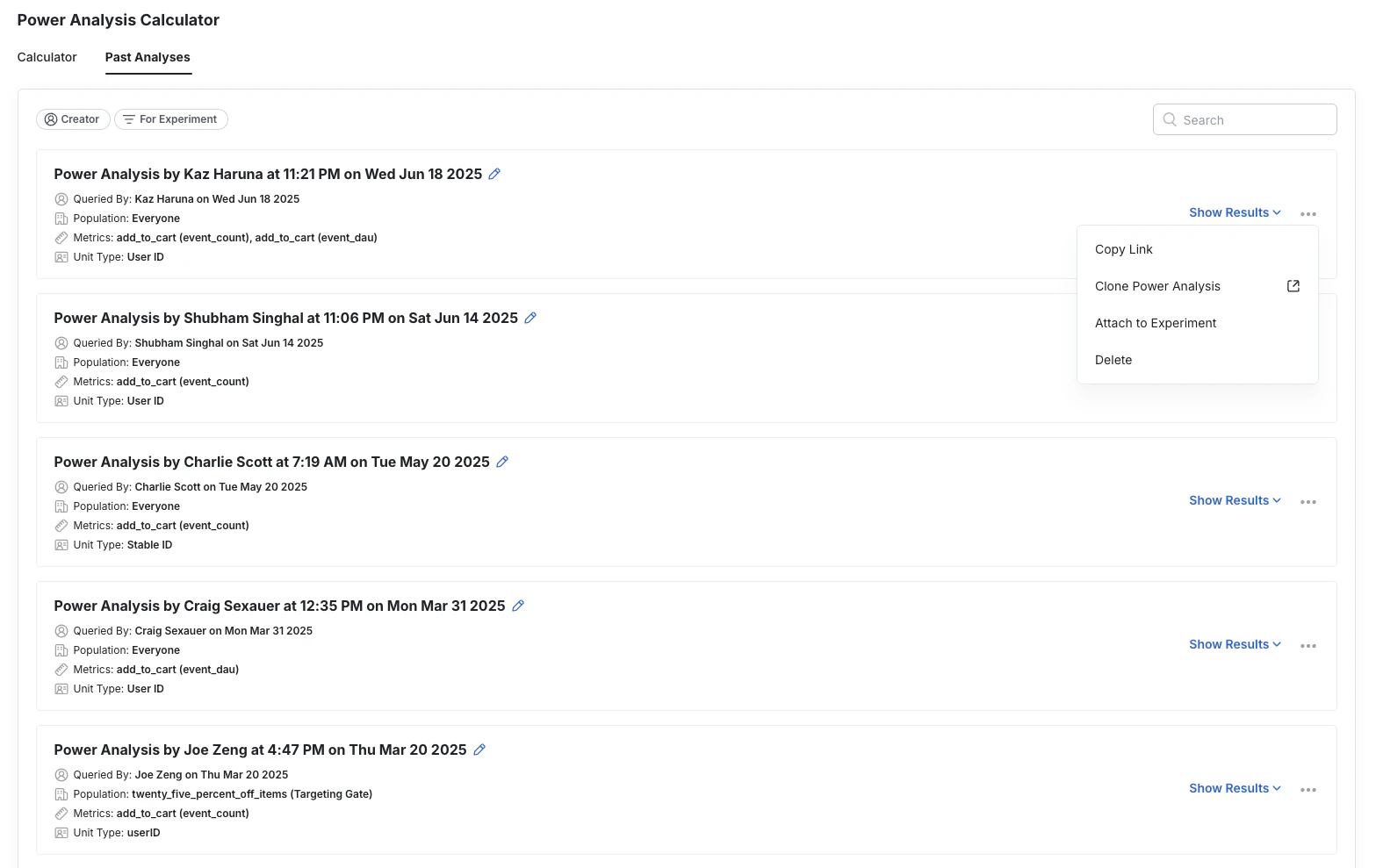 Power analysis attachment interface