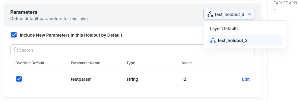 Layer Holdout Params