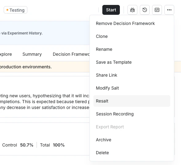 Lower environment resalt