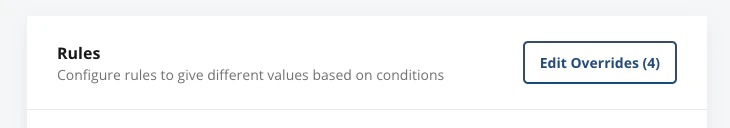 Edit overrides button within feature gate settings