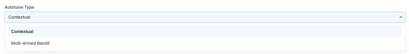 Autotune type selector set to Contextual