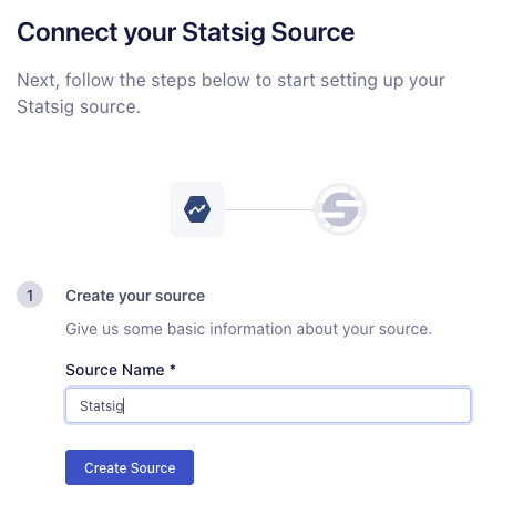 Segment outbound configuration selecting Statsig destination