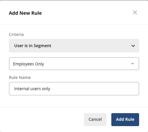 Segment targeting configuration interface