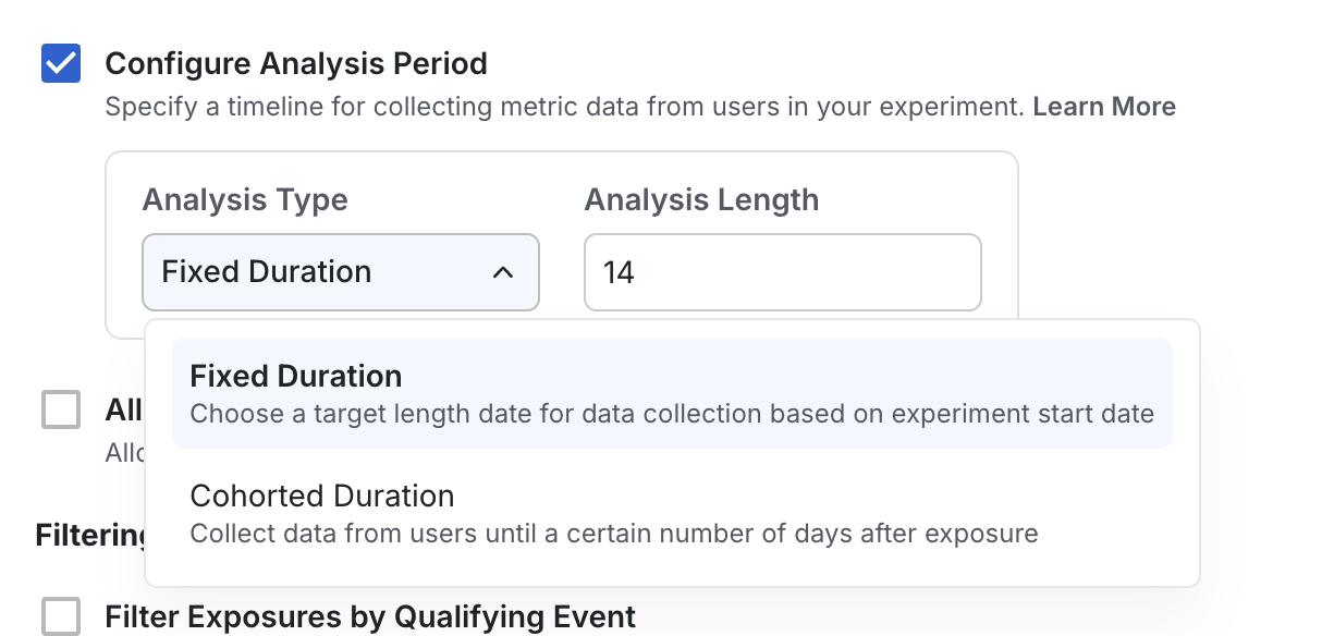Analysis Period Settings