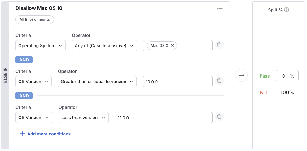 OS name and version example