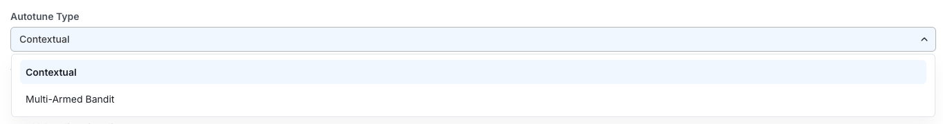 Autotune type selector set to Contextual
