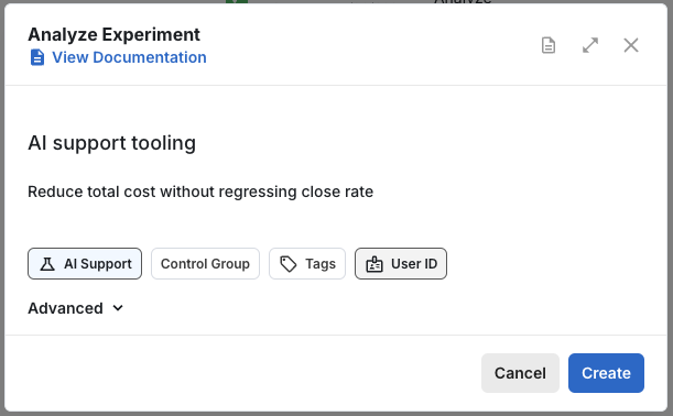 Configure Experiment