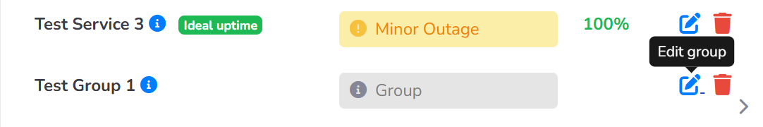 This image shows where to click in order to start editing a group.