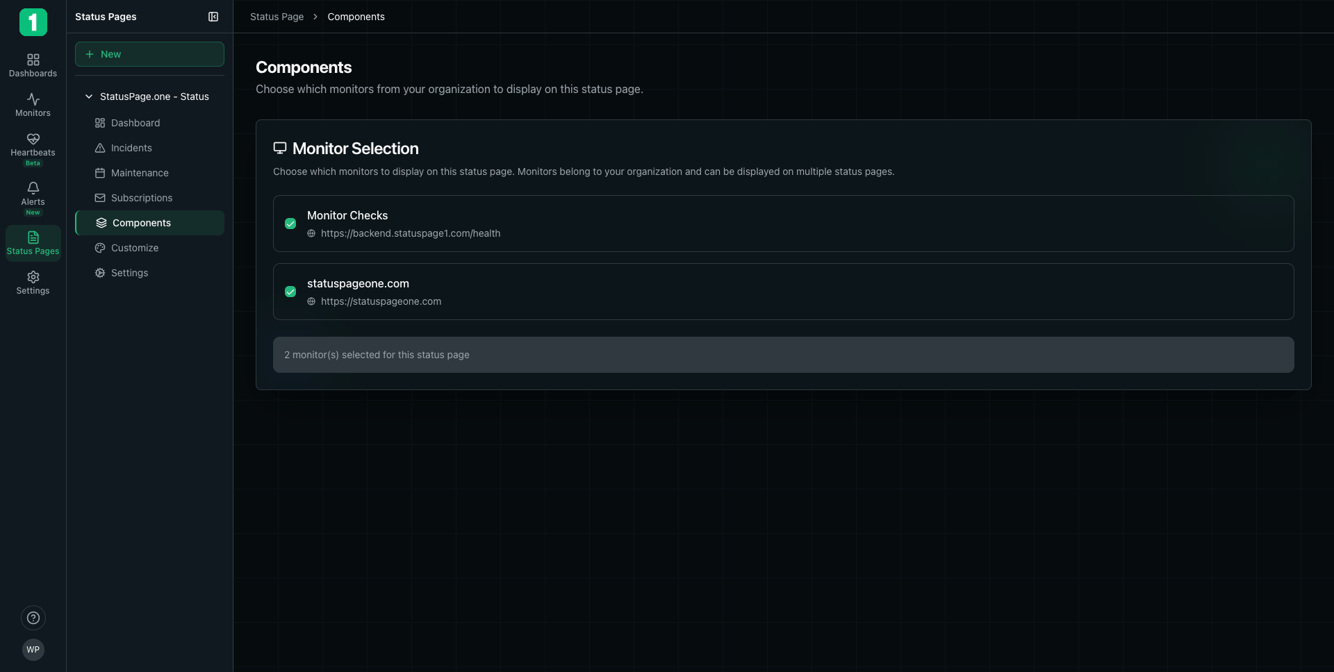 Components Selection
