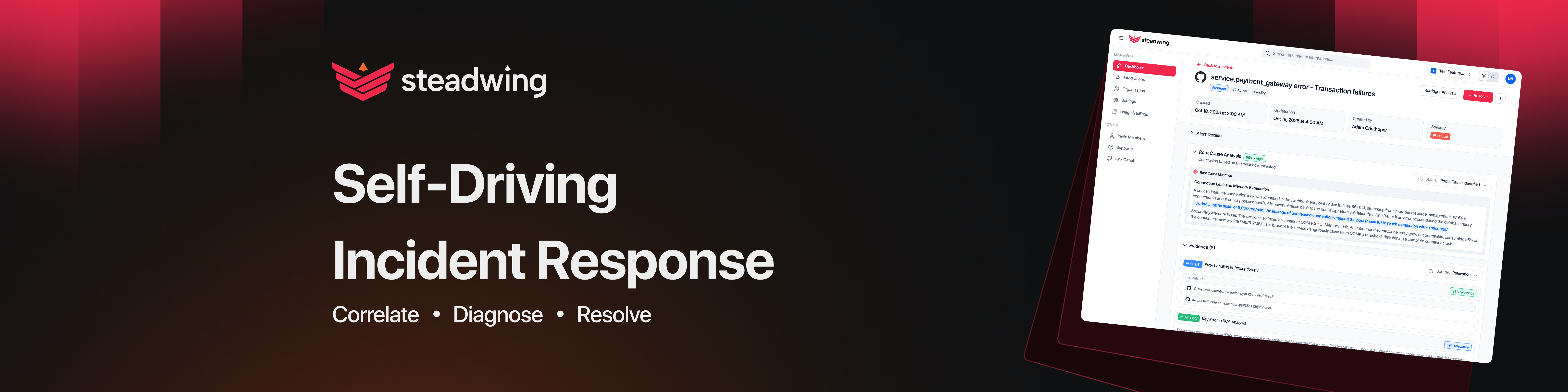 Steadwing - Autonomous Incident Response Platform