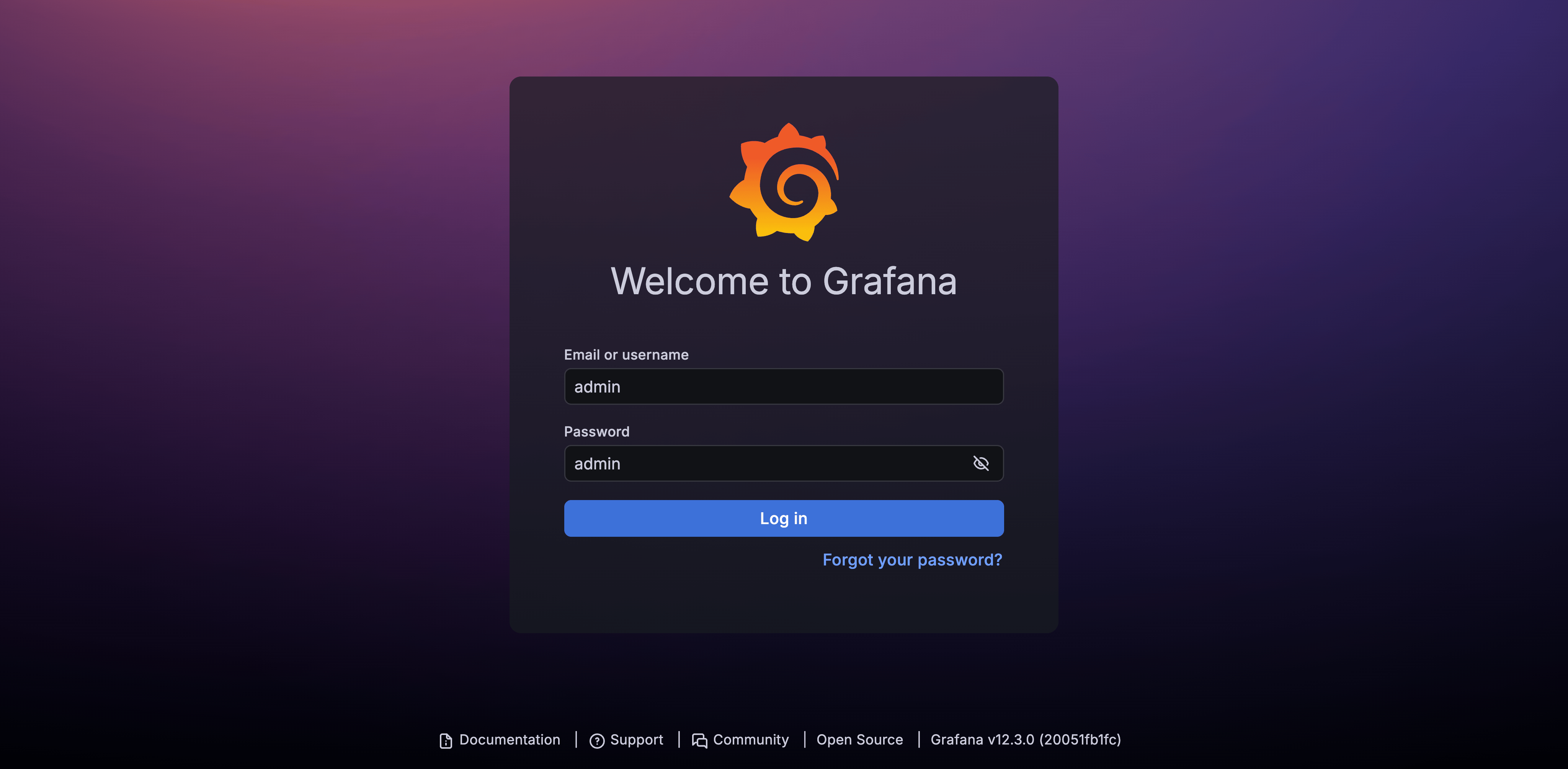Grafana Login