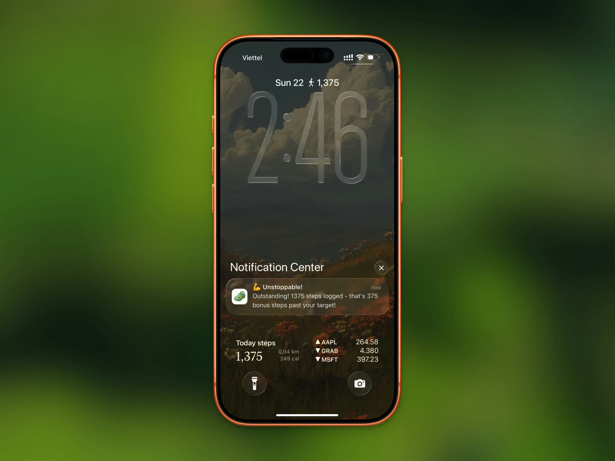 Goal achievement notification