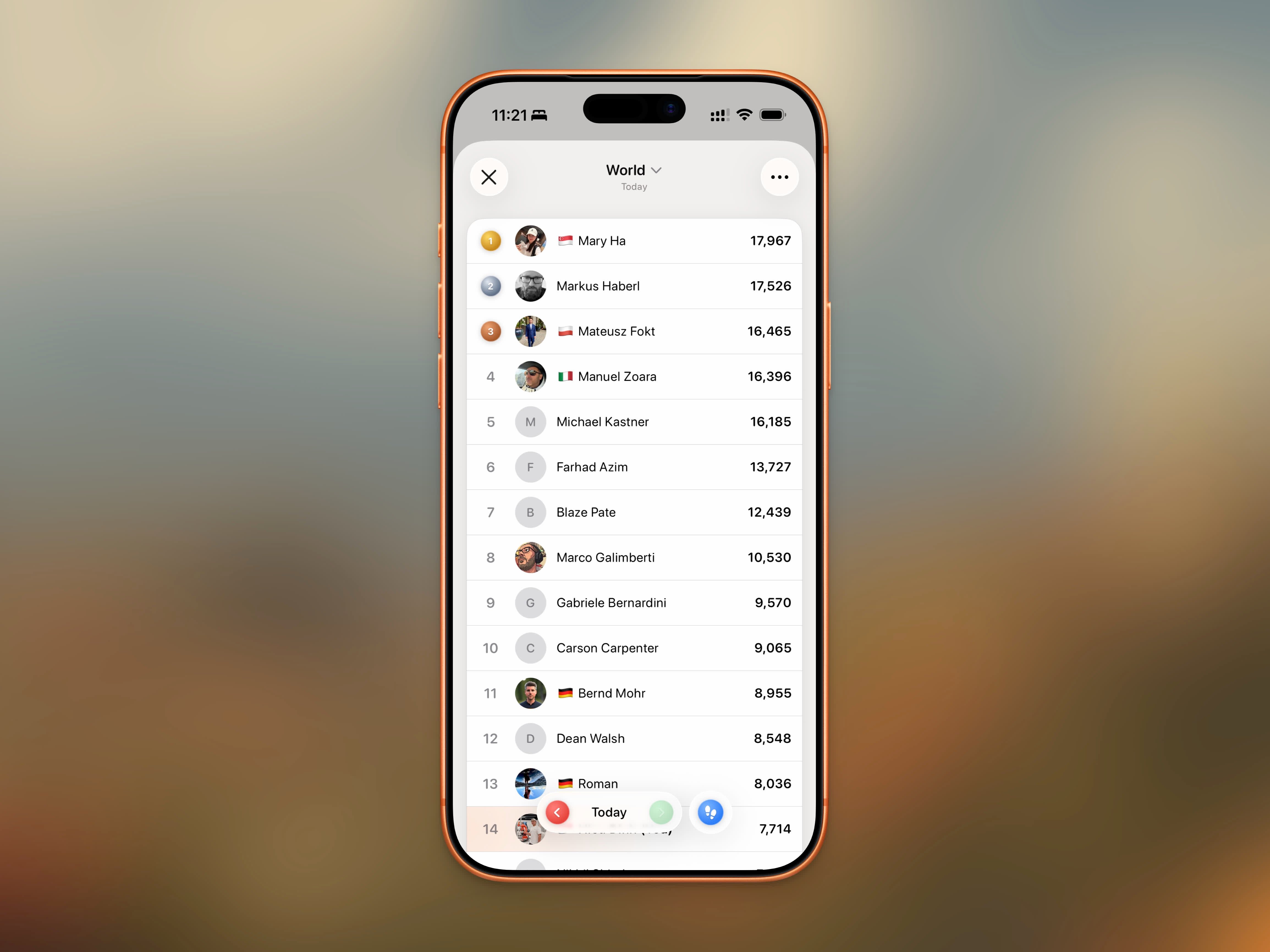 Stepboard leaderboard