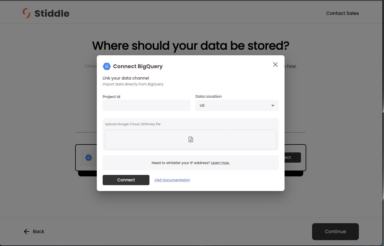 Connect BigQuery