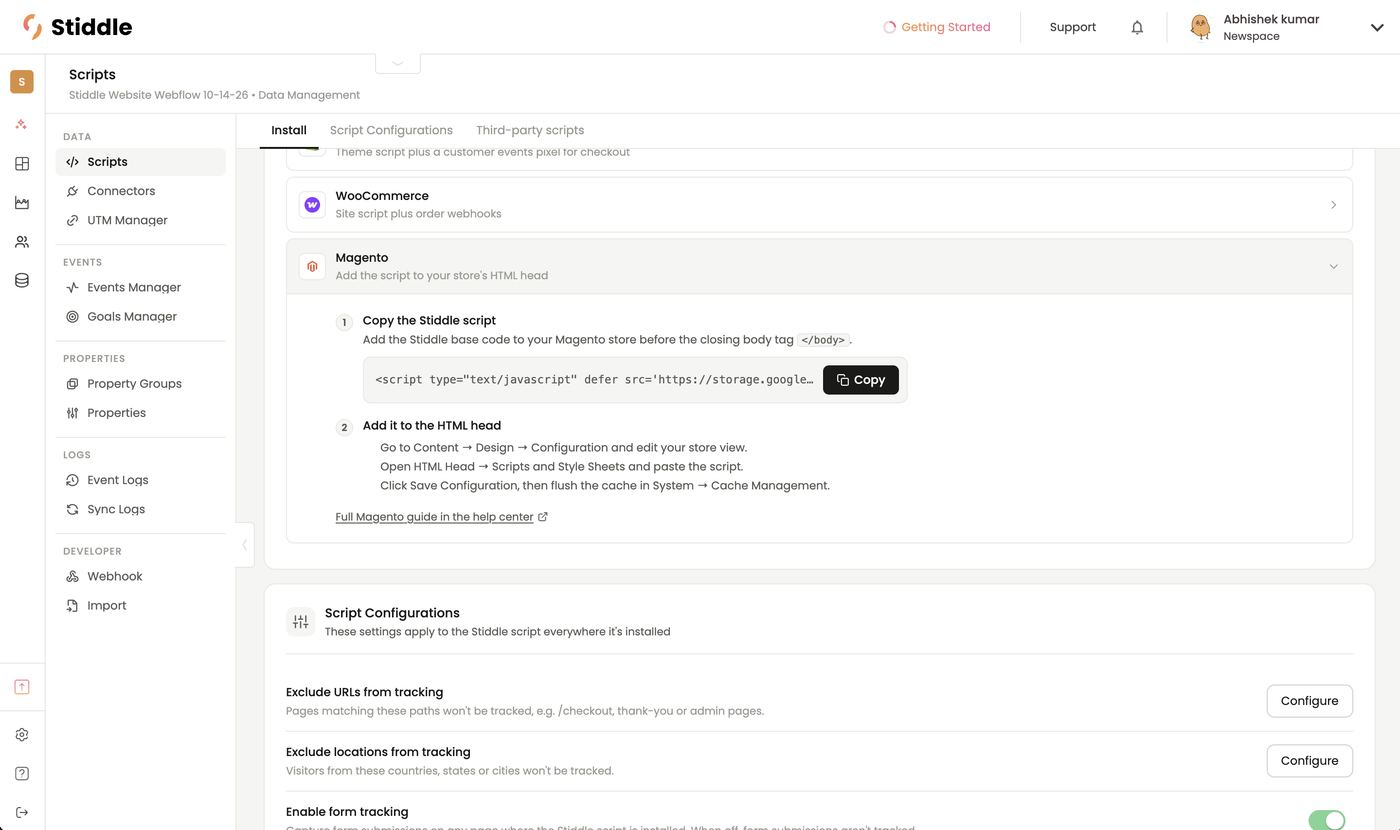 Install — Magento