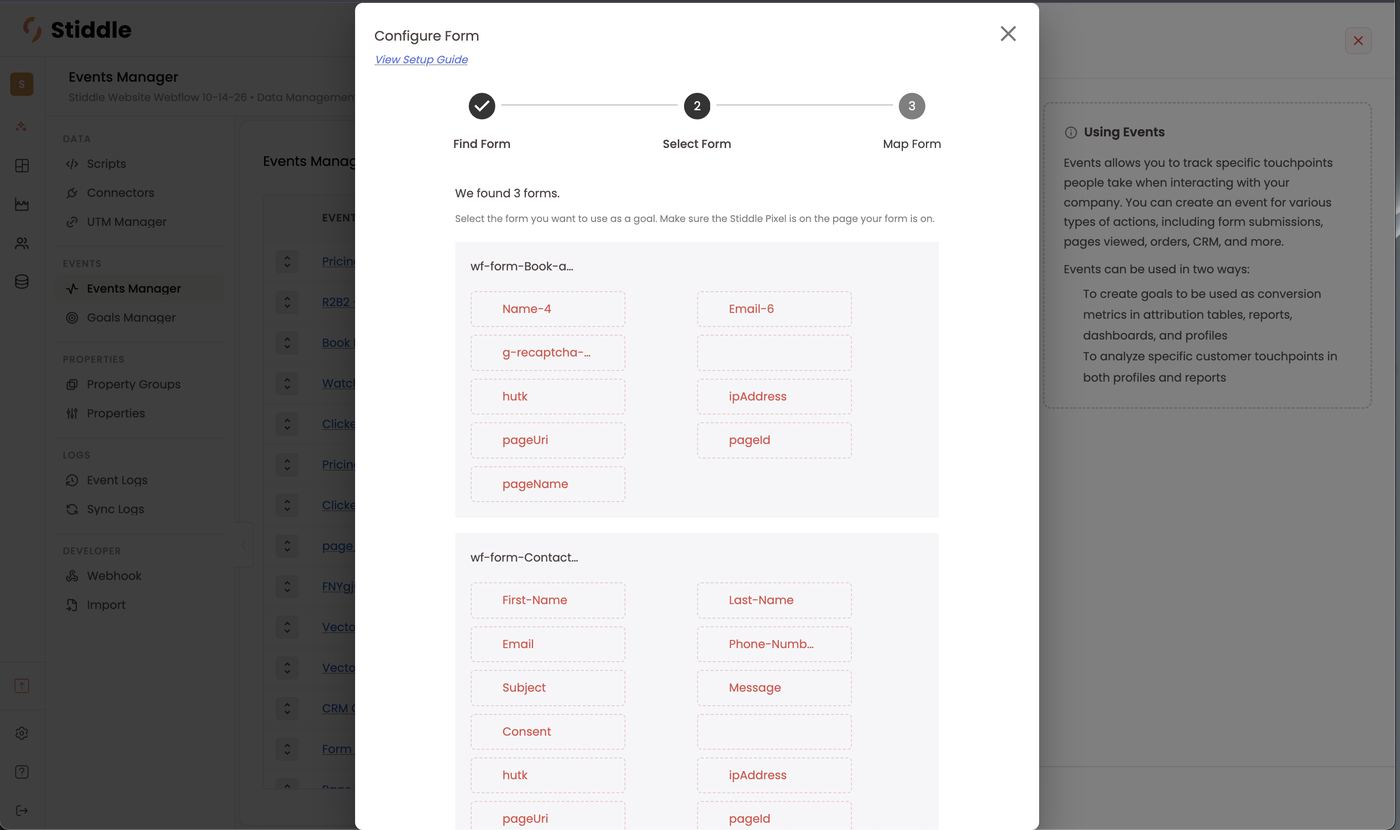 Step 2 — Select Form