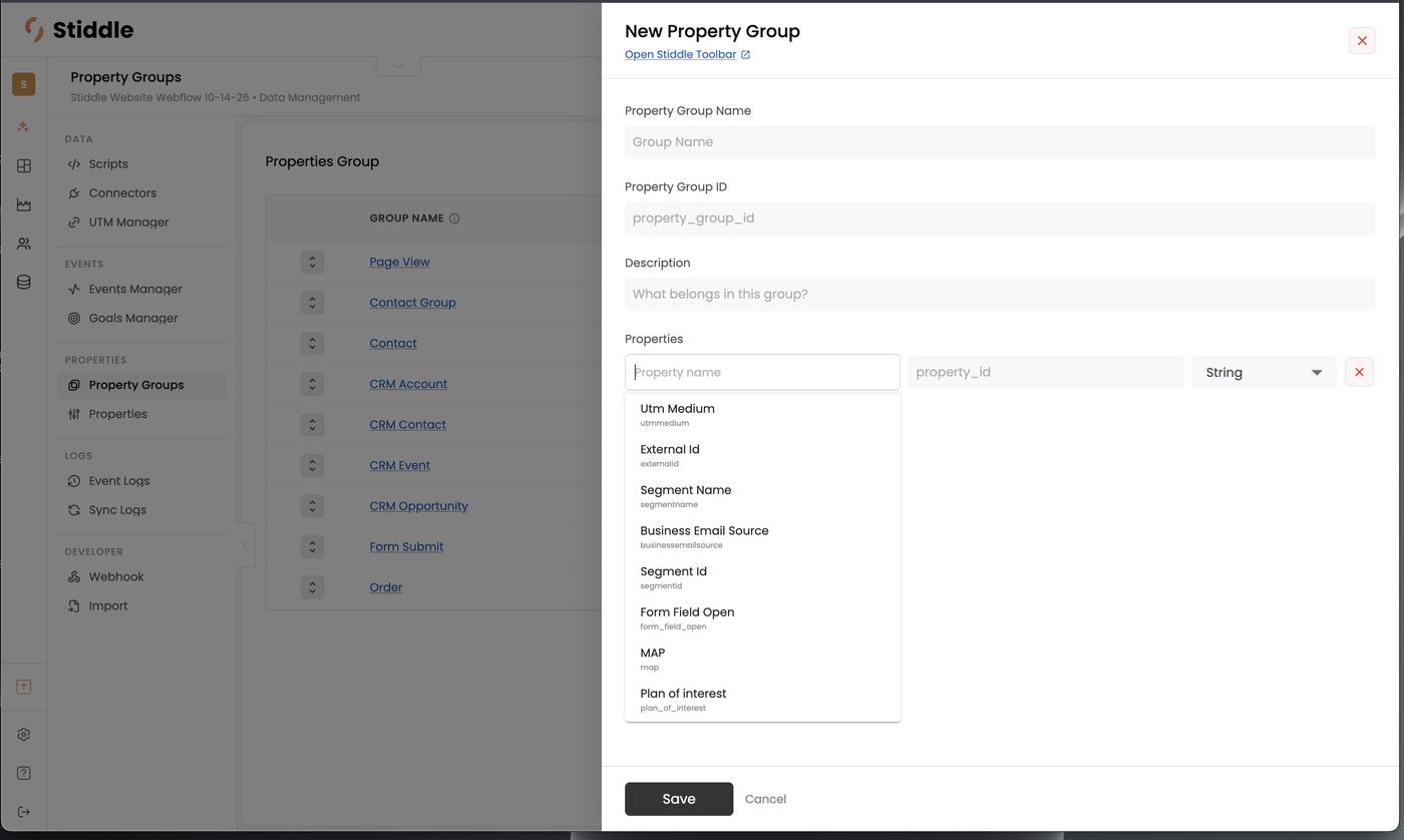 New Property Group — pick existing properties